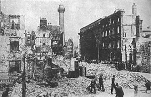 Sackville (O'Connell) Street after the Rising from Wikipedia
