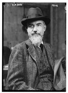 George Bernard Shaw Irish Playwright from Wikipedia