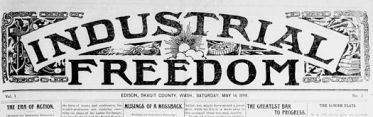 Industrial Freedom, the official newspaper for Equality Colony published 1898 to 1904 from Wikipedia