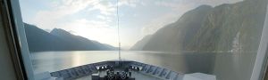 A present- day view of the Inside Passage, south of Prince Rupert,  British Columbia. Such vistas vistas have  changed little since the 1890s. from Wikipedia 